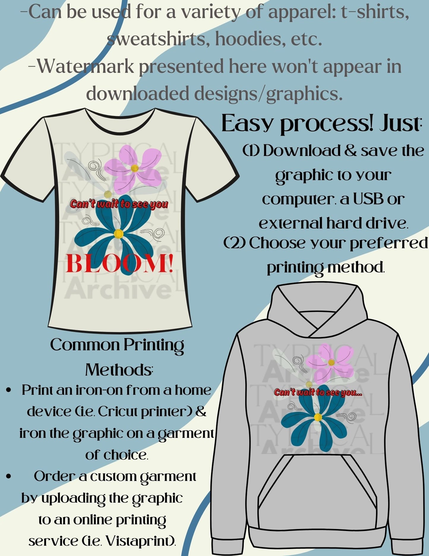 "Can't Wait to See You Bloom" Apparel Graphic (PNG, TIFF, SVG, EPS, & DXF)